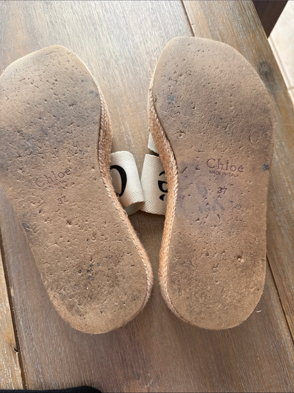 Iconic Chloé Woody platform wedge sandals Size 37 / 7 - Picture 3 of 3